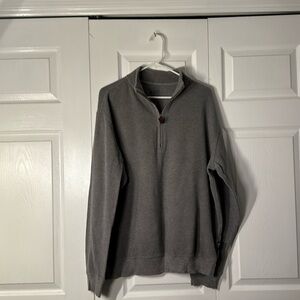 Men’s three-quarter zip waffle weave cotton pullover Woolrich size large